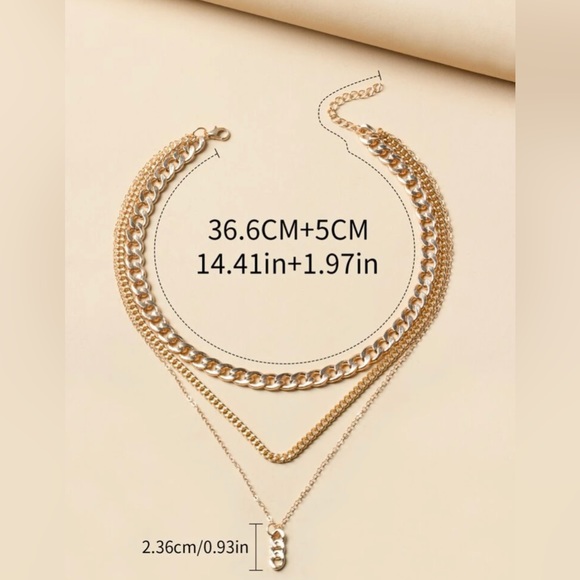 ✨Chain Charm Layered Necklace (Boutique) - Picture 8 of 9